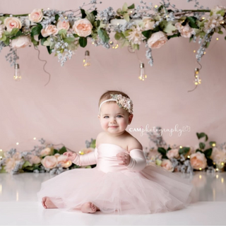 READY TO SHIP BLUSH Nova Off the Shoulder Tutu Dress
