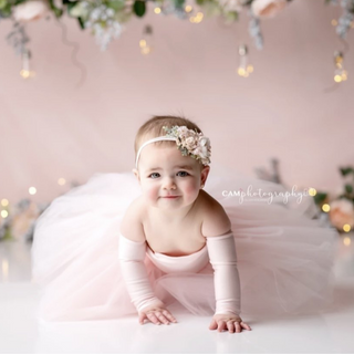 READY TO SHIP BLUSH Nova Off the Shoulder Tutu Dress
