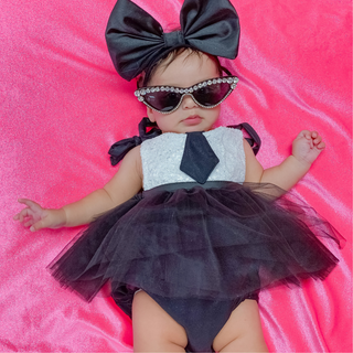 Boss Tuxedo Tutu Romper