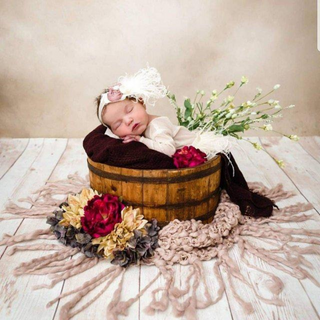 Ivory Feather Newborn Outfit with Ruffles