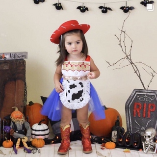 Cow Girl Tutu Sparkle Romper