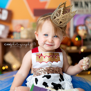 Cow Girl Tutu Sparkle Romper