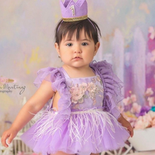 Load image into Gallery viewer, Lavender Daydream Tutu Sparkle Romper
