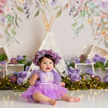 Load image into Gallery viewer, Lavender Daydream Tutu Sparkle Romper
