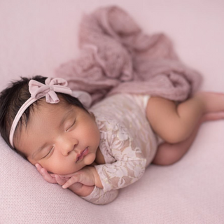 Newborn Photography Prop Blush Lace Leotard