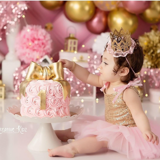 Pink and Gold Tutu Dress