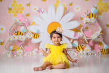 Load image into Gallery viewer, Yellow Lace Cake Smash Tutu Romper
