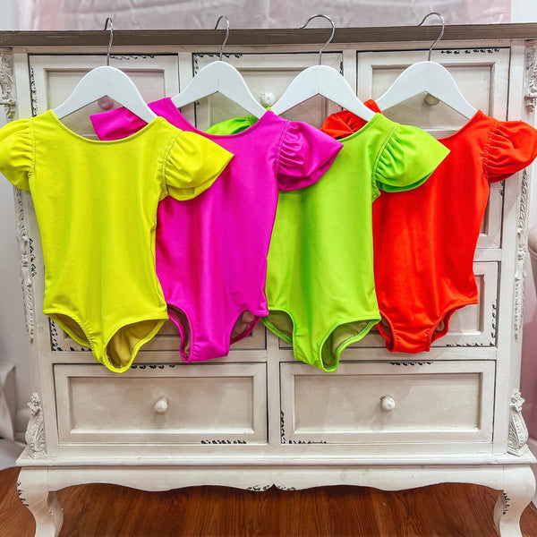 Why SOLID Neon Swim Suits Are A Safe Choice 