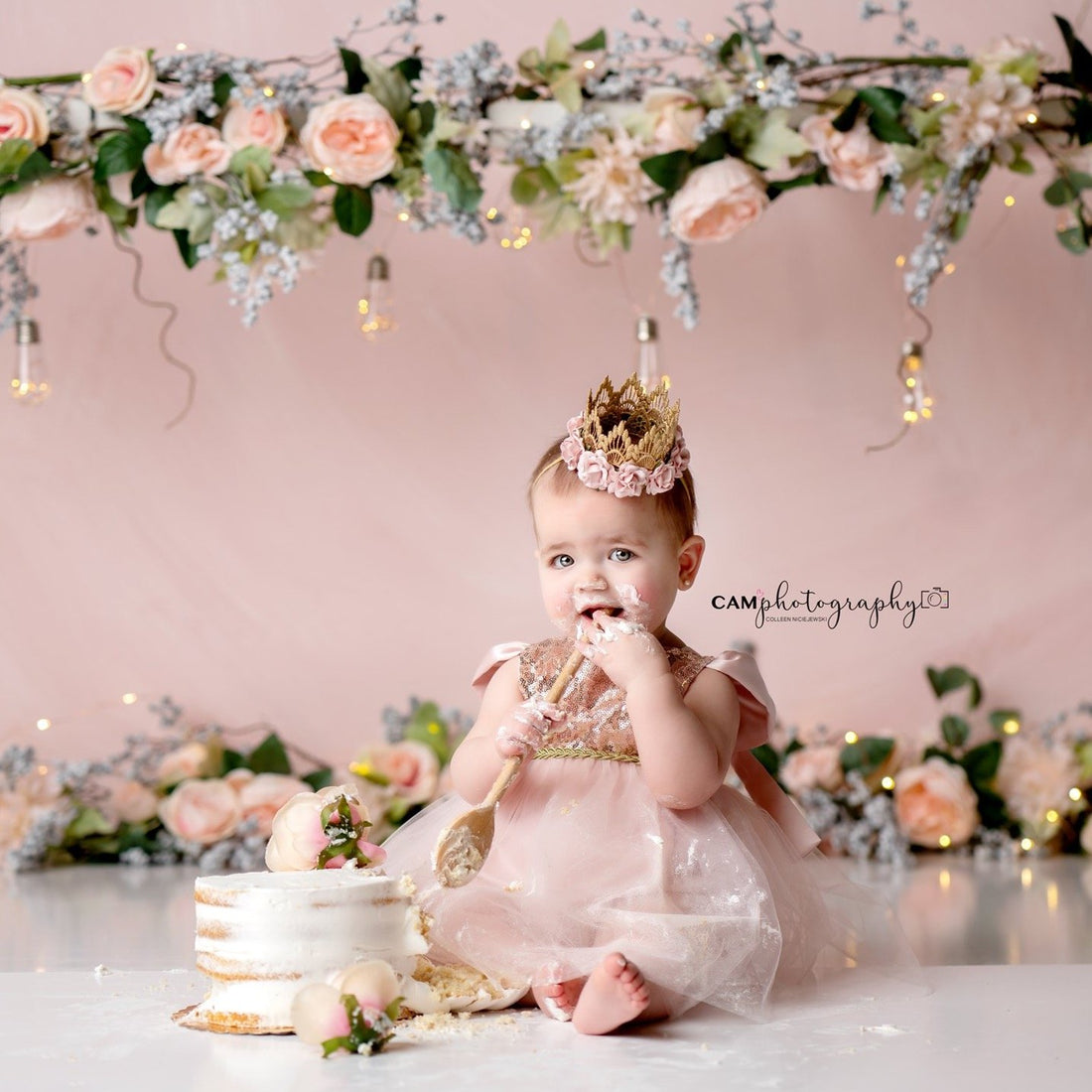 Milestones Baby Girl Outfit Princess Photoshoot Dresses -Belle Threads