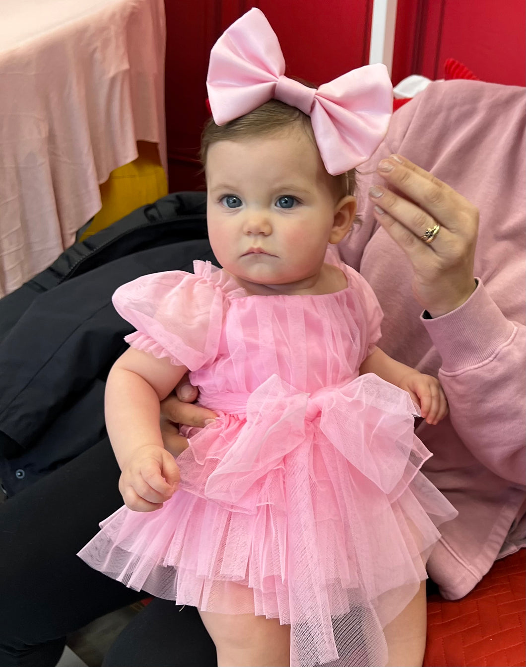 Arianna Pink Baby Romper