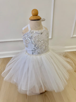 6-12 Swan Tutu Dress OOAK