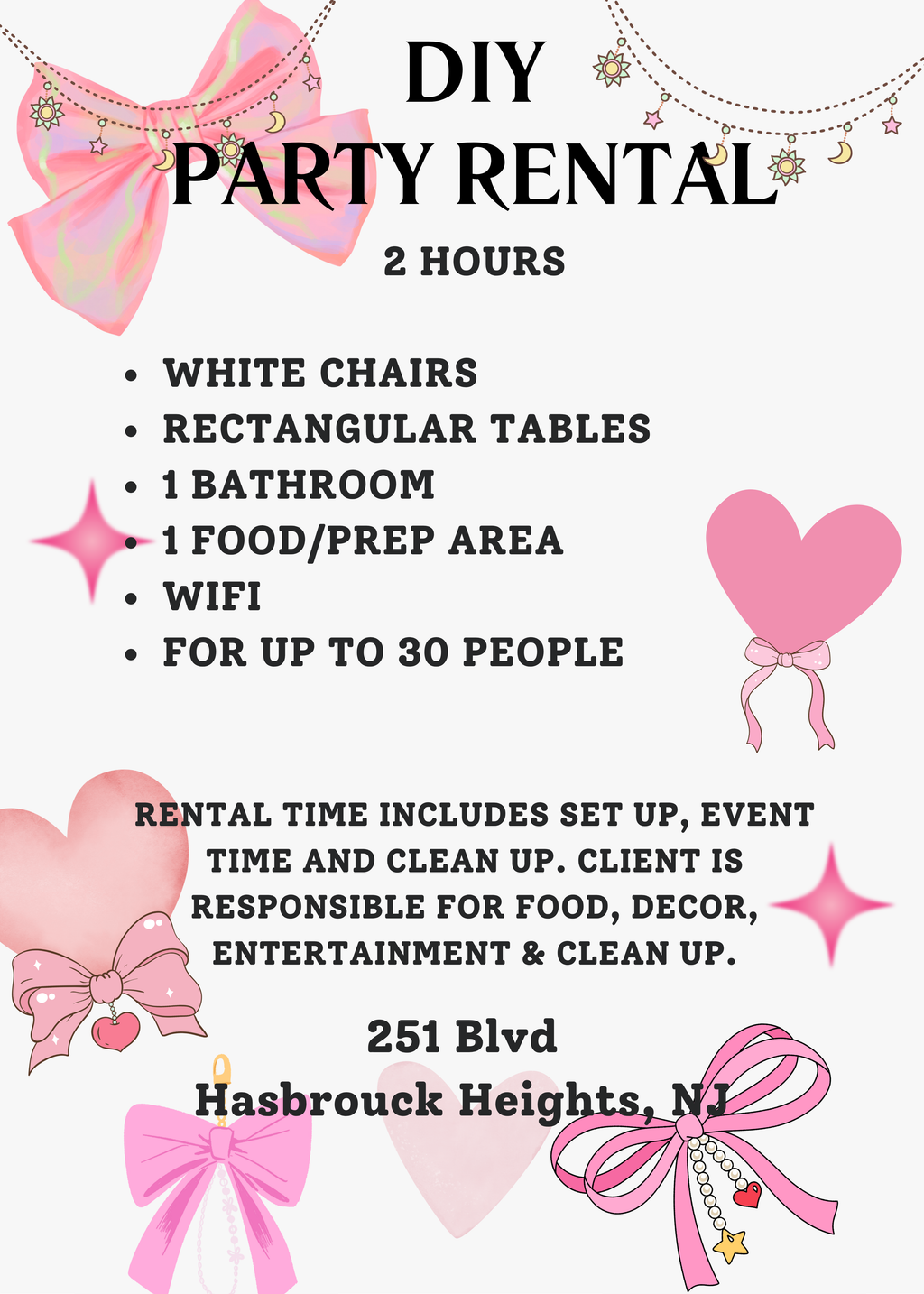 DIY EVENT OR PARTY PACKAGE RENTAL 2 HOURS – Belle Threads