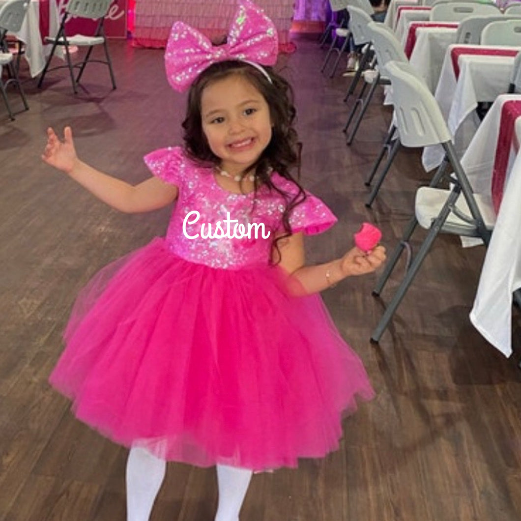 Bella Pink Glam Tutu Dress