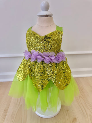 12-18 months Green Fairy Sparkle Tutu Romper