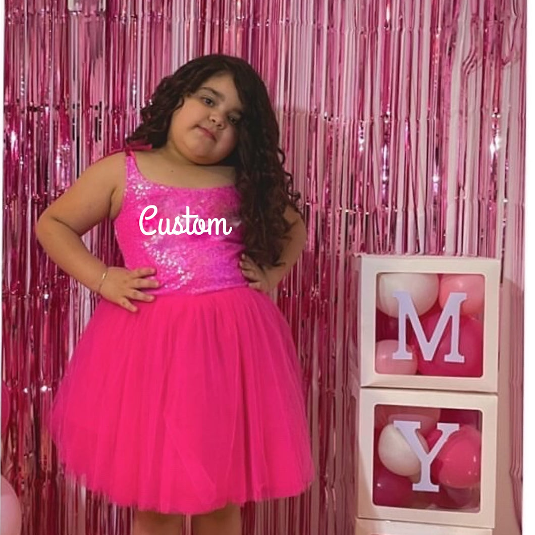 Pink Glam Girl Tutu Dress
