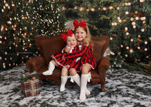 Load image into Gallery viewer, Traditions Plaid European Style Girl Dress
