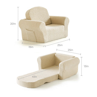 Tiny Land® Afternoon Couch —— Cream Kids Chair