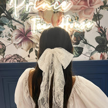 Load image into Gallery viewer, White Lace Hair Bow
