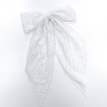Load image into Gallery viewer, White Lace Hair Bow
