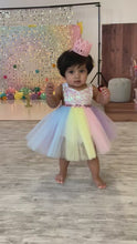Load and play video in Gallery viewer, Unicorn Cake Smash Outfit Unicorn Dress
