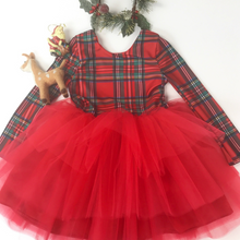 Load image into Gallery viewer, Christmas Woodland Plaid Tutu Dress - More Colors!
