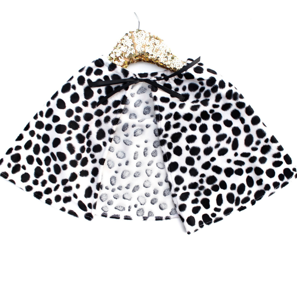 Dalmatian Faux Fur Cape