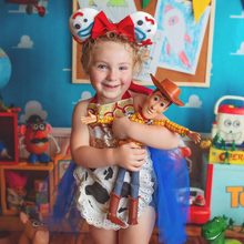 Load image into Gallery viewer, Cow Girl Tutu Sparkle Romper
