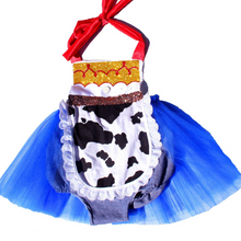 Load image into Gallery viewer, Cow Girl Tutu Sparkle Romper
