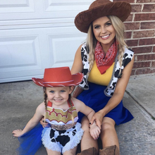 Load image into Gallery viewer, Cow Girl Tutu Sparkle Romper

