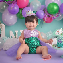 Load image into Gallery viewer, Mermaid Tutu Dress Loco For Mermaid Tutu Romper
