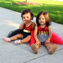 Load image into Gallery viewer, Parisian Ringmaster Circus Sparkle Tutu Romper
