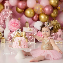 Load image into Gallery viewer, Pink and Gold Tutu Dress
