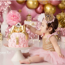 Load image into Gallery viewer, Pink and Gold Tutu Dress
