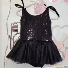 Load image into Gallery viewer, Posh Little Tutu Dress Black
