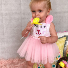 Load image into Gallery viewer, Posie Bunny Tutu Sparkle Romper
