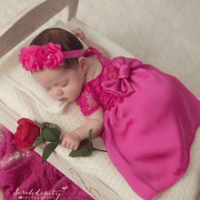 Load image into Gallery viewer, Royal Pink Princess Dress Newborn Princess Dress
