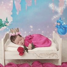Load image into Gallery viewer, Royal Pink Princess Dress Newborn Princess Dress
