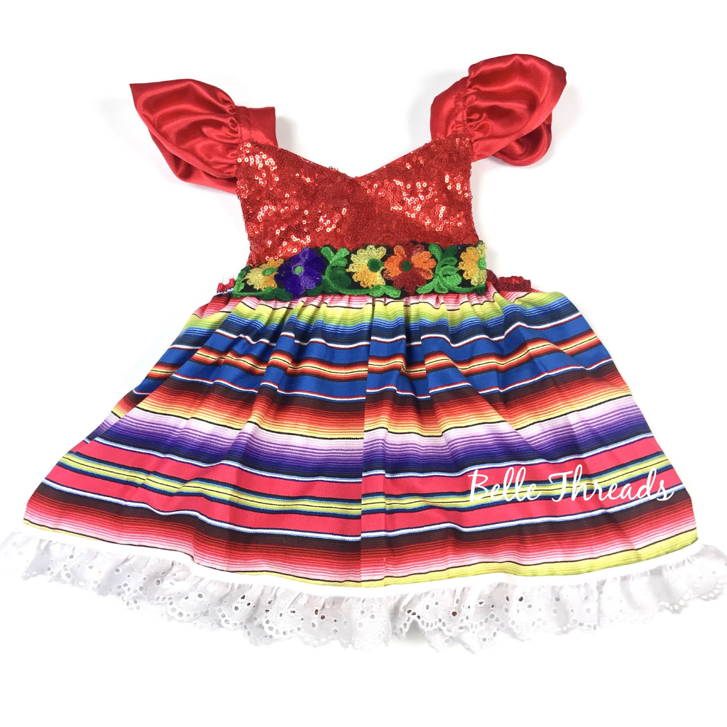 LIMITED Sparkle Romper Cinco de Mayo Fiesta Dress Mexican Fiesta Dress