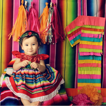 Load image into Gallery viewer, LIMITED Sparkle Romper Cinco de Mayo Fiesta Dress Mexican Fiesta Dress
