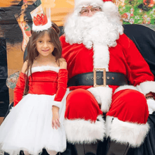 Load image into Gallery viewer, Santa Baby Nova Off the Shoulder Tutu Dress Santa Nova Dress
