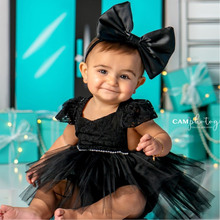 Load image into Gallery viewer, Little Black Dress Lace Tutu
