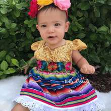 Load image into Gallery viewer, Sparkly Cinco de Mayo Fiesta Dress Mexican Fiesta Dress
