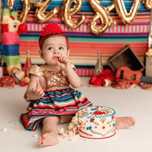 Load image into Gallery viewer, Sparkly Cinco de Mayo Fiesta Dress Mexican Fiesta Dress
