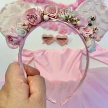 Load image into Gallery viewer, Pink Mouse Pretty Floral Headband
