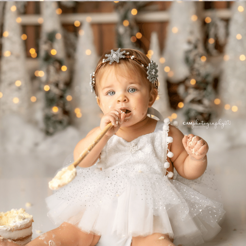 Winter Wonderland Pink Princess Tutu Romper Princess Birthday