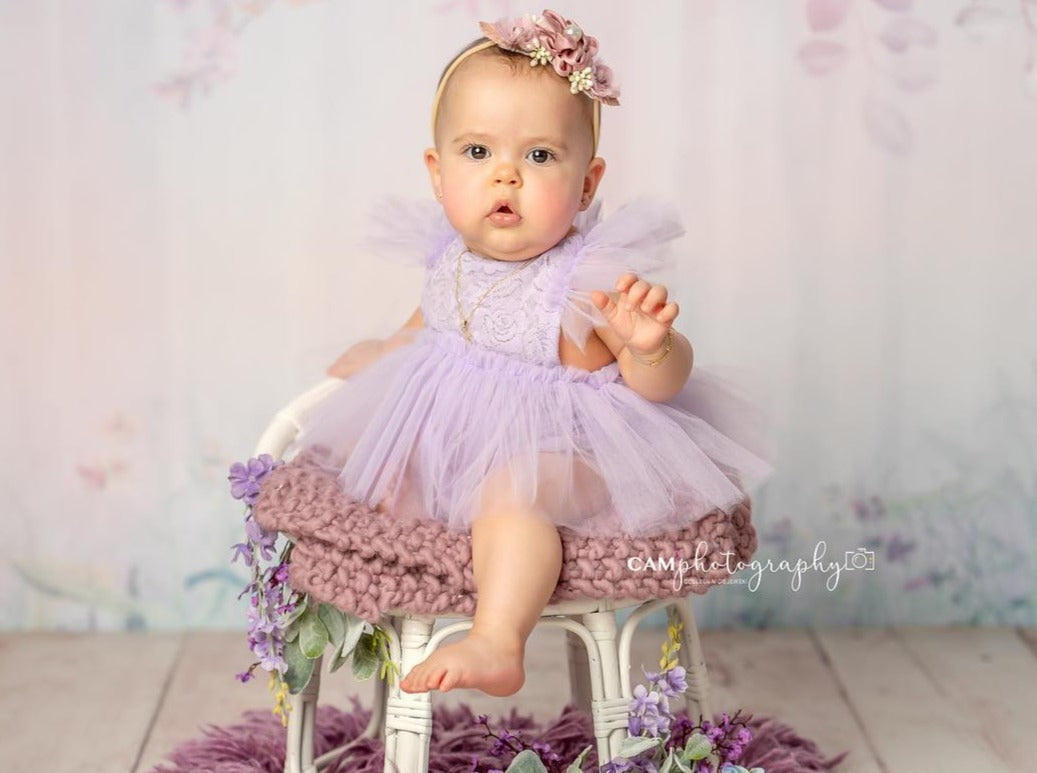 Cake smash deals romper girl