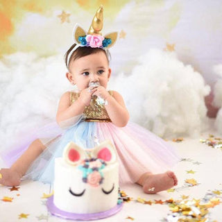 Unicorn Cake Smash Outfit Unicorn Dress 6-12 months