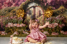 Load image into Gallery viewer, Mauve Cake Smash Dress, Baby First Birthday
