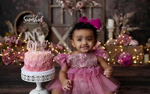 Load image into Gallery viewer, Bejeweled Mauve Tutu Romper
