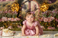 Load image into Gallery viewer, Mauve Cake Smash Dress, Baby First Birthday
